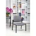 Officesource OS Big & Tall Collection Armless Guest Chair with Black Frame 59054FPAGR